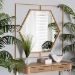 Baxton Studio Gates Modern Glam and Luxe Antique Goldleaf Metal Accent Wall Mirror - BSORXW-10419