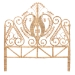 bali & pari Caelinus Modern Bohemian Natural Brown Rattan Queen Size Standalone Headboard - BSOHB002-Rattan-HB-Queen