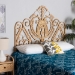 bali & pari Caelinus Modern Bohemian Natural Brown Rattan Queen Size Standalone Headboard - BSOHB002-Rattan-HB-Queen