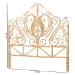 bali & pari Caelinus Modern Bohemian Natural Brown Rattan Queen Size Standalone Headboard - BSOHB002-Rattan-HB-Queen