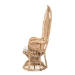 bali & pari Ediva Modern Bohemian Natural Brown Rattan Peacock Accent Chair - BSOPeacock-001-Rattan-AC