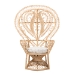 bali & pari Fedra Modern Bohemian Natural Brown Rattan Peacock Accent Chair - BSOPeacock-006-Rattan-AC