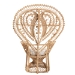bali & pari Fedra Modern Bohemian Natural Brown Rattan Peacock Accent Chair - BSOPeacock-006-Rattan-AC