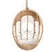 bali & pari Umika Modern Bohemian Natural Brown Rattan Hanging Chair - BSOHC001-Rattan-Hanging Chair