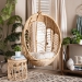 bali & pari Umika Modern Bohemian Natural Brown Rattan Hanging Chair - BSOHC001-Rattan-Hanging Chair