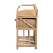 bali & pari Kobie Modern Bohemian Natural Brown Rattan 1-Drawer Nightstand - BSOKobie-Rattan-NS