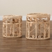 bali & pari Bowie Modern Bohemian Natural Brown Rattan 2-Piece Nesting End Table Set - BSORT010-Rattan-Nesting Table