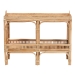 bali & pari Lombok Modern Bohemian Natural Brown Rattan Console Table - BSOLombok-Rattan-Console Table
