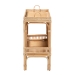bali & pari Lombok Modern Bohemian Natural Brown Rattan Console Table - BSOLombok-Rattan-Console Table