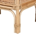 bali & pari Lombok Modern Bohemian Natural Brown Rattan Console Table - BSOLombok-Rattan-Console Table