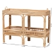 bali & pari Lombok Modern Bohemian Natural Brown Rattan Console Table - BSOLombok-Rattan-Console Table
