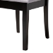 Baxton Studio Nina Modern Grey Fabric and Espresso Brown Finished Wood 5-Piece Dining Set - BSONina-Grey/Dark Brown-5PC Dining Set