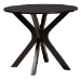 Baxton Studio Sanne Modern Beige Fabric and Espresso Brown Finished Wood 5-Piece Dining Set - BSOSanne-Sand/Dark Brown-5PC Dining Set
