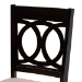 Baxton Studio Sanne Modern Beige Fabric and Espresso Brown Finished Wood 5-Piece Dining Set - BSOSanne-Sand/Dark Brown-5PC Dining Set