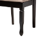 Baxton Studio Maya Modern Beige Fabric and Espresso Brown Finished Wood 5-Piece Dining Set - BSOMaya-Sand/Dark Brown-5PC Dining Set
