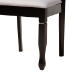 Baxton Studio Maya Modern Grey Fabric and Espresso Brown Finished Wood 5-Piece Dining Set - BSOMaya-Grey/Dark Brown-5PC Dining Set