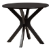 Baxton Studio Sadie Modern Beige Fabric and Espresso Brown Finished Wood 5-Piece Dining Set - BSOSadie-Sand/Dark Brown-5PC Dining Set