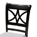 Baxton Studio Brooke Modern Grey Fabric and Dark Brown Finished Wood 5-Piece Dining Set - BSOBrooke-Grey/Dark Brown-5PC Dining Set