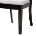 Baxton Studio Brooke Modern Grey Fabric and Dark Brown Finished Wood 5-Piece Dining Set - BSOBrooke-Grey/Dark Brown-5PC Dining Set