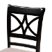 Baxton Studio Brooke Modern Beige Fabric and Dark Brown Finished Wood 5-Piece Dining Set - BSORosie-Sand/Dark Brown-5PC Dining Set
