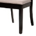 Baxton Studio Brooke Modern Beige Fabric and Dark Brown Finished Wood 5-Piece Dining Set - BSORosie-Sand/Dark Brown-5PC Dining Set