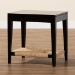 bali & pari Freya Modern Bohemian Black Finished Bayur Wood End Table - BSOFIB1-End Table