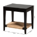 bali & pari Freya Modern Bohemian Black Finished Bayur Wood End Table - BSOFIB1-End Table