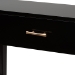 bali & pari Freya Modern Bohemian Black Finished Bayur Wood 1-Drawer Console Table - BSOFIB3-Console