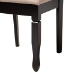 Baxton Studio Ruby Modern Beige Fabric and Dark Brown Finished Wood 5-Piece Dining Set - BSORuby-Sand/Dark Brown-5PC Dining Set