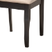 Baxton Studio Lexi Modern Beige Fabric and Dark Brown Finished Wood 5-Piece Dining Set - BSOLexi-Sand/Dark Brown-5PC Dining Set