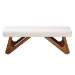 Baxton Studio Rika Japandi Cream Boucle Fabric and Walnut Brown Finished Wood Bench - BSOBBT5367-Cream/Walnut-Bench