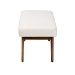 Baxton Studio Rika Japandi Cream Boucle Fabric and Walnut Brown Finished Wood Bench - BSOBBT5367-Cream/Walnut-Bench