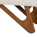 Baxton Studio Rika Japandi Cream Boucle Fabric and Walnut Brown Finished Wood Bench - BSOBBT5367-Cream/Walnut-Bench