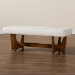 Baxton Studio Theo Japandi Cream Boucle Fabric and Walnut Brown Finished Wood Bench - BSOBBT5368-Cream/Walnut-Bench