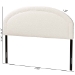 Baxton Studio Fiana Modern Cream Boucle Fabric Queen Size Headboard - BSOBBT61128-Maya-Cream-HB-Queen