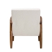 Baxton Studio Stratton Mid-Century Modern Cream Boucle Fabric and Walnut Brown Finished Wood Armchair - BSOBBT8013.16-Maya-Cream/Walnut-CC