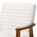 Baxton Studio Stratton Mid-Century Modern Cream Boucle Fabric and Walnut Brown Finished Wood Armchair - BSOBBT8013.16-Maya-Cream/Walnut-CC