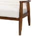Baxton Studio Stratton Mid-Century Modern Cream Boucle Fabric and Walnut Brown Finished Wood Loveseat - BSOBBT8013.16-Maya-Cream/Walnut-LS