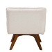 Baxton Studio Darielle Japandi Cream Boucle Fabric and Walnut Brown Finished Rubberwood Accent Chair - BSOBBT5453-Maya-Cream/Walnut-CC