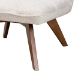 Baxton Studio Darielle Japandi Cream Boucle Fabric and Walnut Brown Finished Rubberwood Accent Chair - BSOBBT5453-Maya-Cream/Walnut-CC