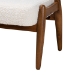 Baxton Studio Jeanine Japandi Cream Boucle Fabric and Walnut Brown Finished Rubberwood Ottoman Footstool - BSOBBT5455-Maya-Cream/Walnut-Stool
