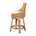 bali & pari Bella Modern Bohemian Natural Brown Rattan Counter Stool - BSOBella-Rattan-CS