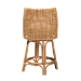 bali & pari Bella Modern Bohemian Natural Brown Rattan Counter Stool - BSOBella-Rattan-CS