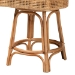 bali & pari Bella Modern Bohemian Natural Brown Rattan Counter Stool - BSOBella-Rattan-CS