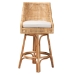 bali & pari Bella Modern Bohemian Natural Brown Rattan Bar Stool - BSOBella-Rattan-BS
