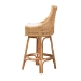 bali & pari Bella Modern Bohemian Natural Brown Rattan Bar Stool - BSOBella-Rattan-BS