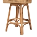 bali & pari Bella Modern Bohemian Natural Brown Rattan Bar Stool - BSOBella-Rattan-BS