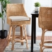 bali & pari Bella Modern Bohemian Natural Brown Rattan Bar Stool - BSOBella-Rattan-BS