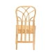 bali & pari Monaco Modern Bohemian Oak Brown Finished Mahogany Wood and Natural Rattan Dining Chair - BSOMonaco-Rattan-DC