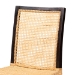 bali & pari Lingga Modern Bohemian Dark Brown Mahogany Wood and Natural Rattan Dining Chair - BSOLingga-Mahogany-DC